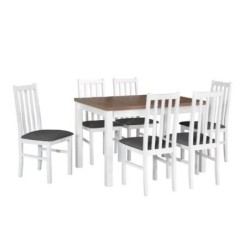 Zestaw stół MAX5+krzesła BOS10